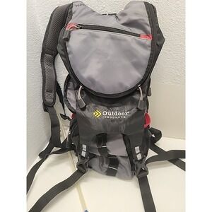 Outdoor Products Hydration Backpack Water Pack H2o Bladder  Grey Performance